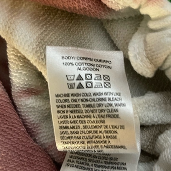 Lucky Brand Cool for Summer Tie Dye Crop Sweatshirt, Medium, NWT - Picture 9 of 13